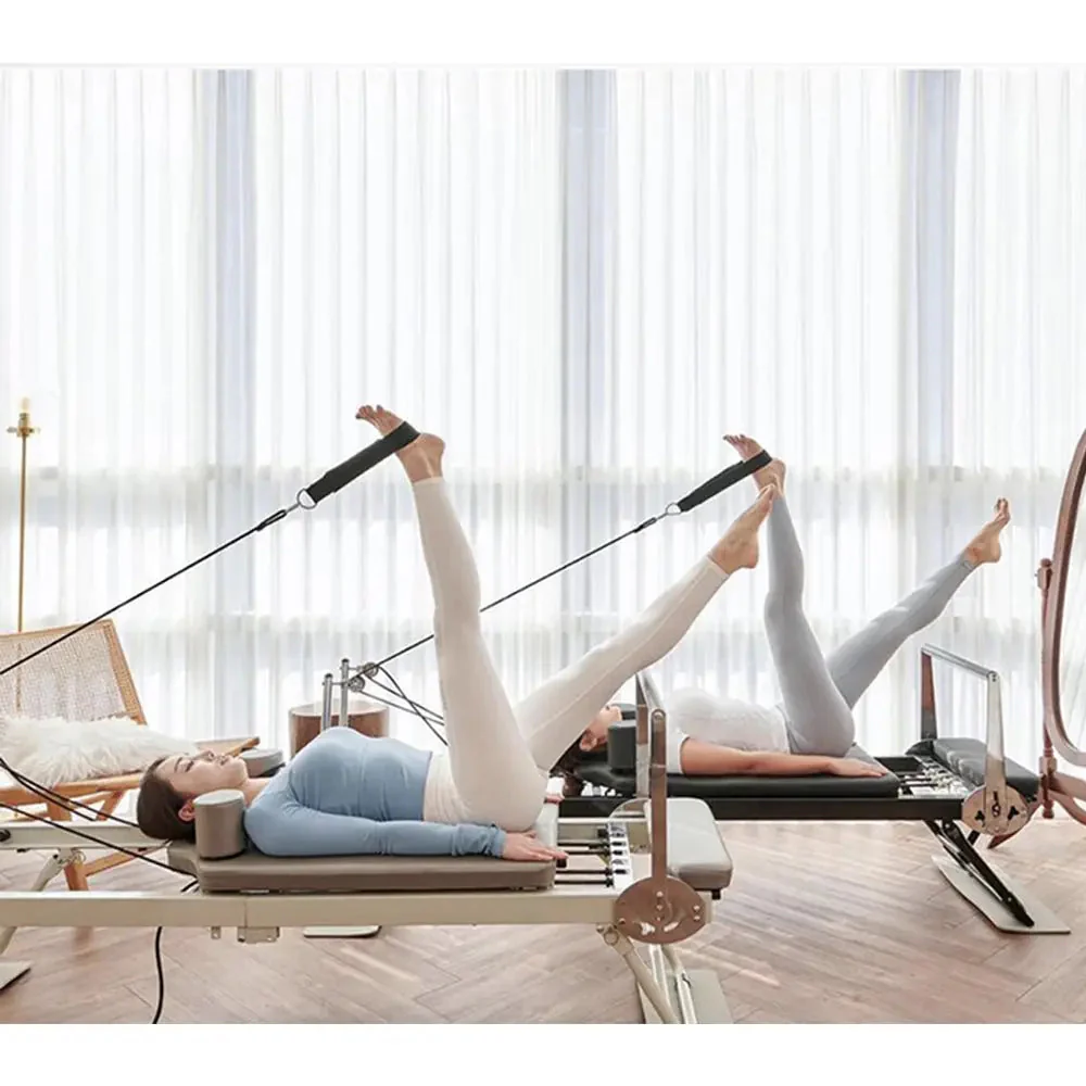FLEXIO Multi-purpose Foldable Steel Frame Pilates Reformer Pilates Tables - Black Home Gym - Image 6