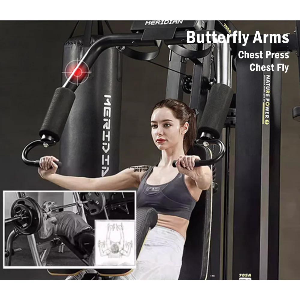 MERIDIAN 705A Multi-Function Exercise Fitness Boxing Punching Bag Pull-Up Equipment Machine Home Gym Smith Machine - Image 6