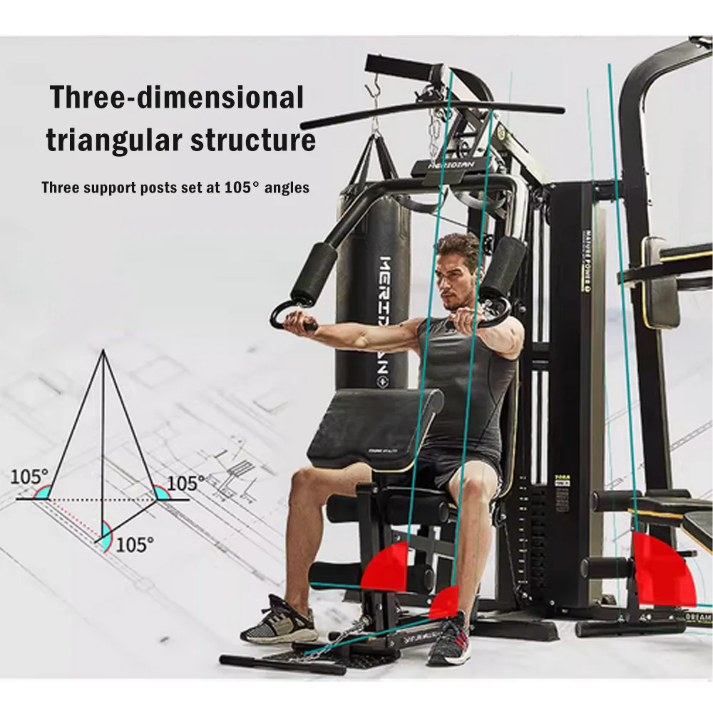 MERIDIAN 705A Multi-Function Exercise Fitness Boxing Punching Bag Pull-Up Equipment Machine Home Gym Smith Machine - Image 7