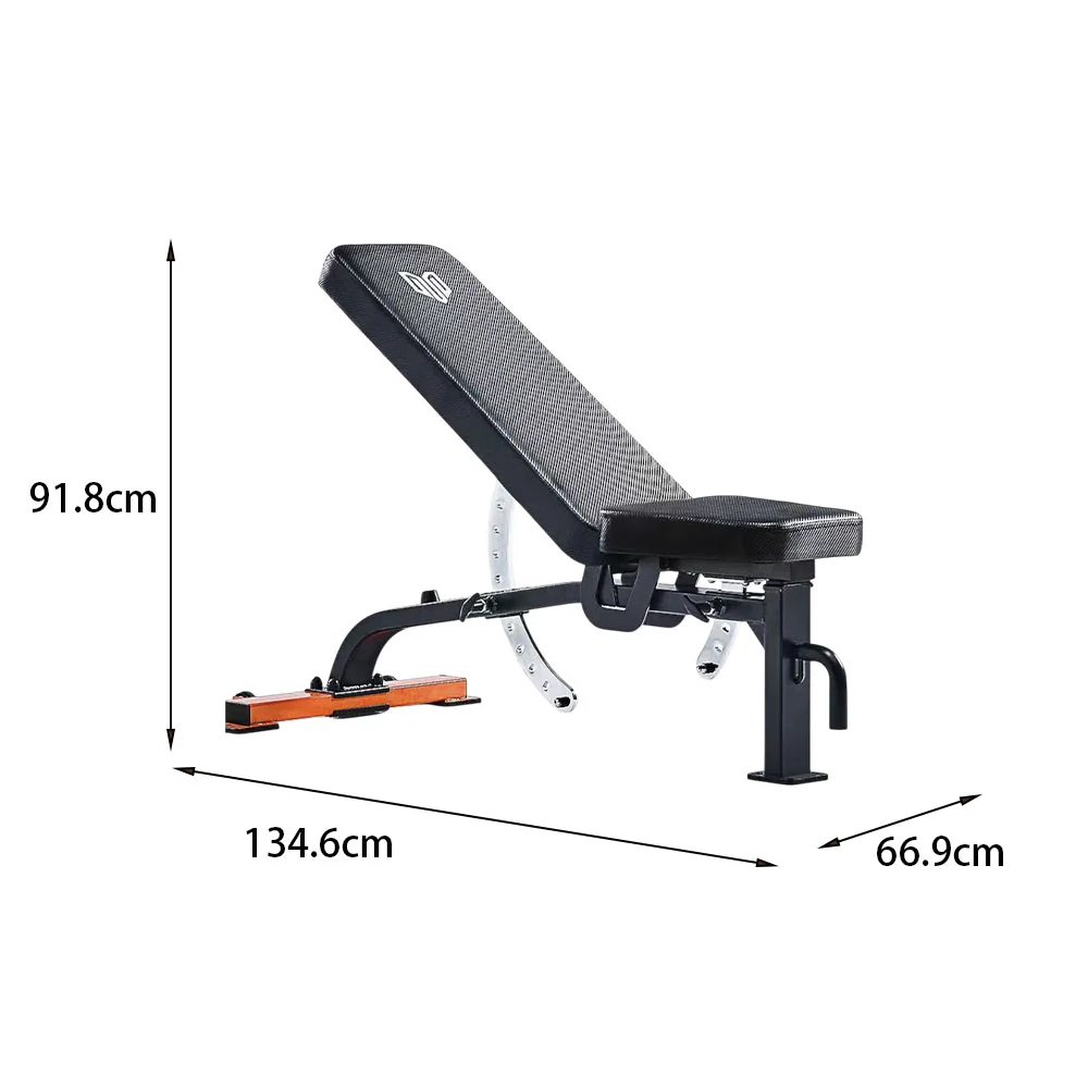 MERIDIAN B5 134.6cm Home Fitness Gear Front Rollers Heavy - Duty Thick Pipes Dumbbell Bench Press Home Gym - Image 5