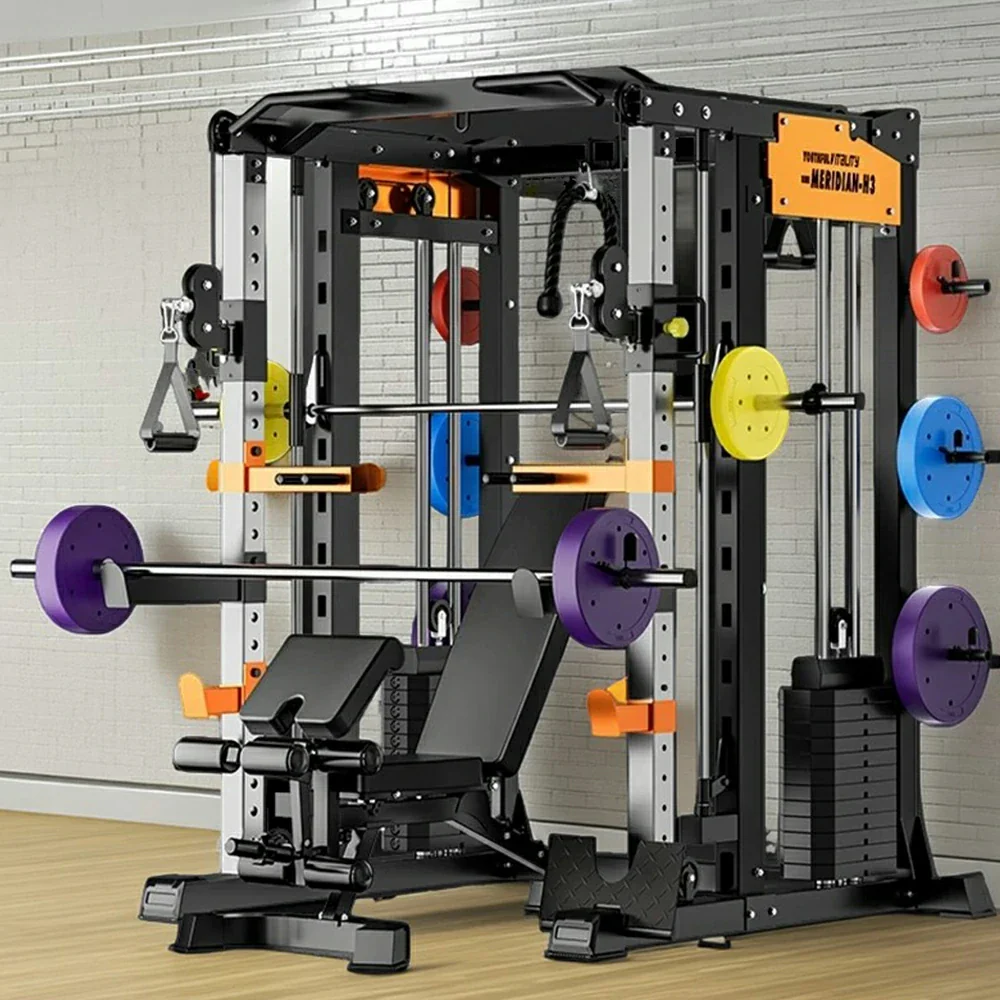 MERIDIAN H3 146 Steel Stable Structure Multi-Functional Home Power Training Squat Rack  Home Gym Smith Machine - Image 10