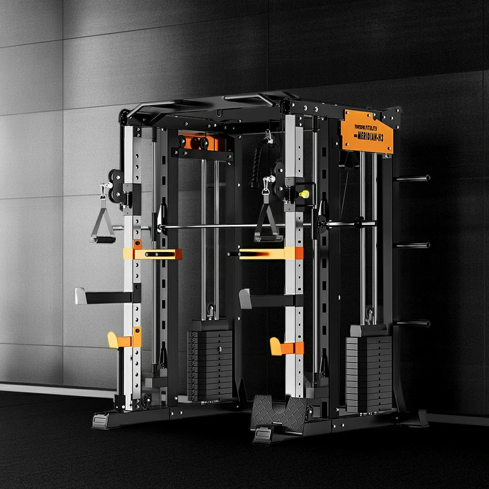 MERIDIAN H3 146 Steel Stable Structure Multi-Functional Home Power Training Squat Rack  Home Gym Smith Machine - Image 4