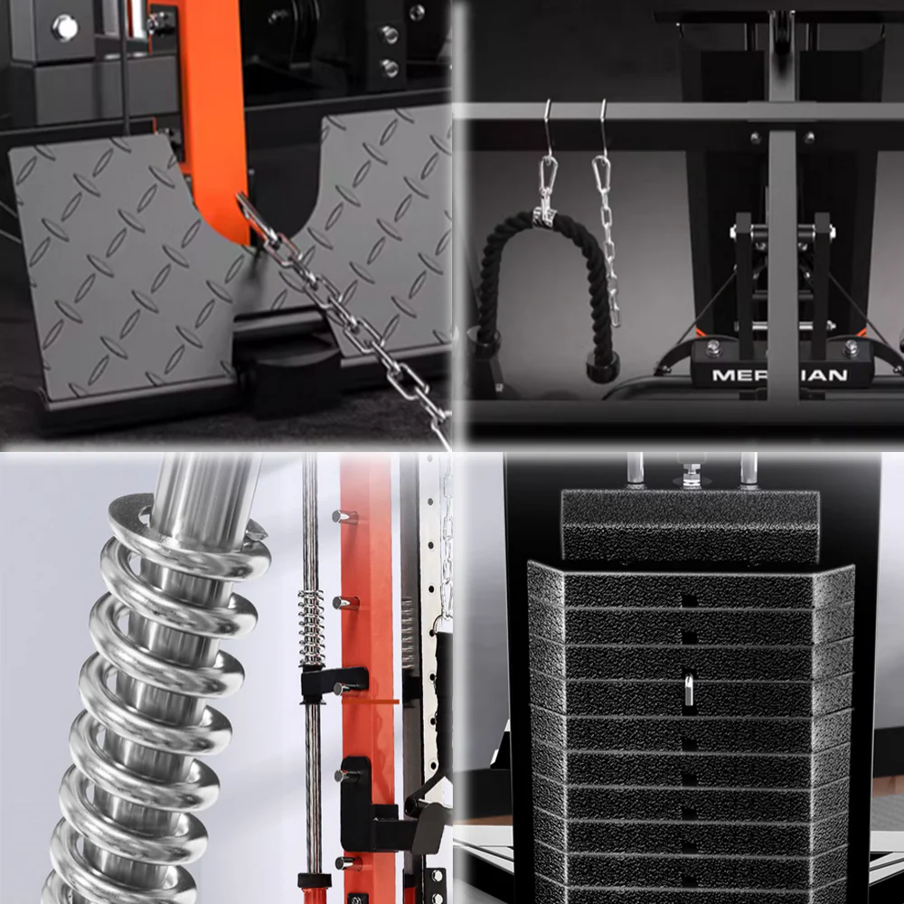 MERIDIAN Q8 Multi Function Power Rack Squat Cage Weight Train Equipment Smith Gantry Crane Machine Home Gym Smith Machine - Image 10