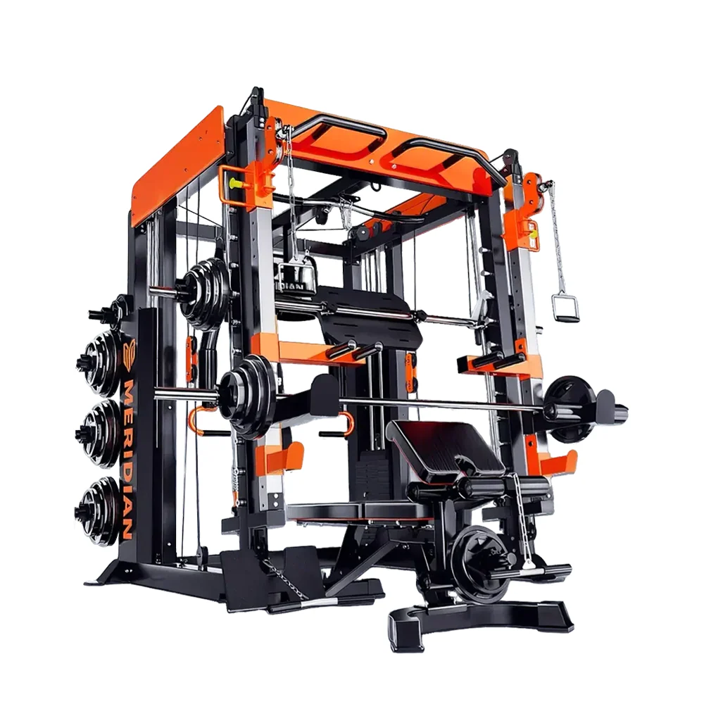 MERIDIAN Q9 Multi Function Power Rack Squat Cage Weight Train Equipment Smith Gantry Crane Machine Home Gym Smith Machine - Image 4