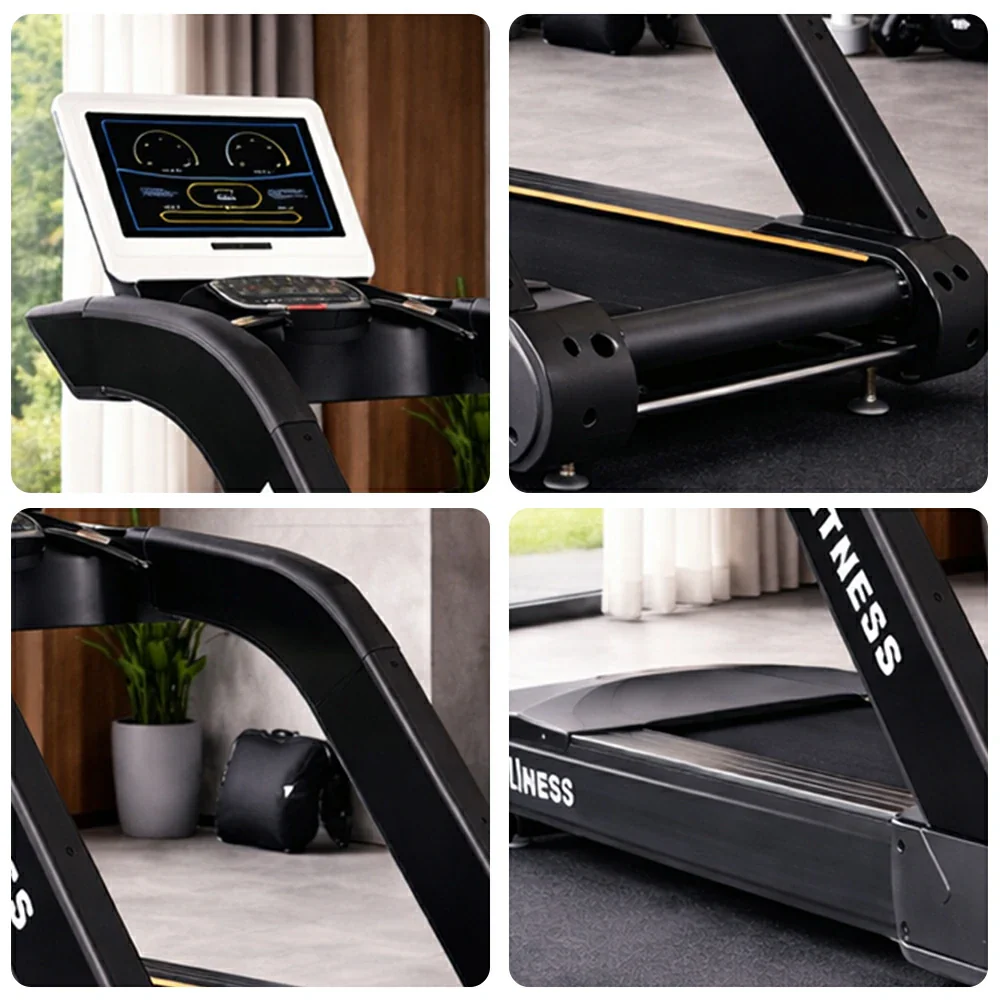 FITPRO High-Performance Treadmill with AC Variable Frequency Motor and Wide Running Belt for Commercial Fitness Training - Black - Image 3