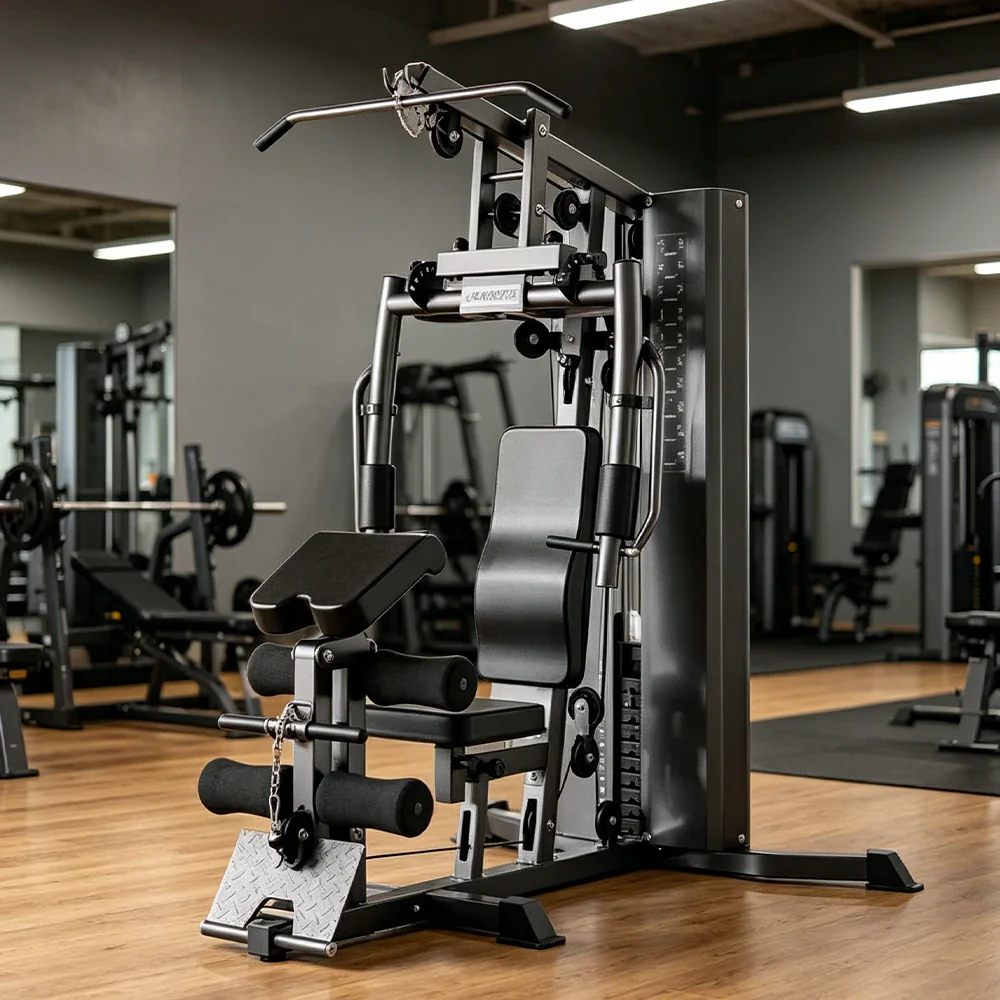 FITPRO Multi Function Home Gym Machine All in One Full Body Strength Training System for Home Garage - Black - Image 2