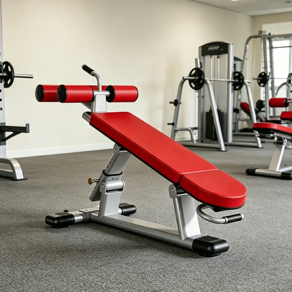 FITPRO Adjustable Weight Bench 7 Level Multi Angle Heavy Duty Smooth Bearing Home Gym Training - Red - Image 4