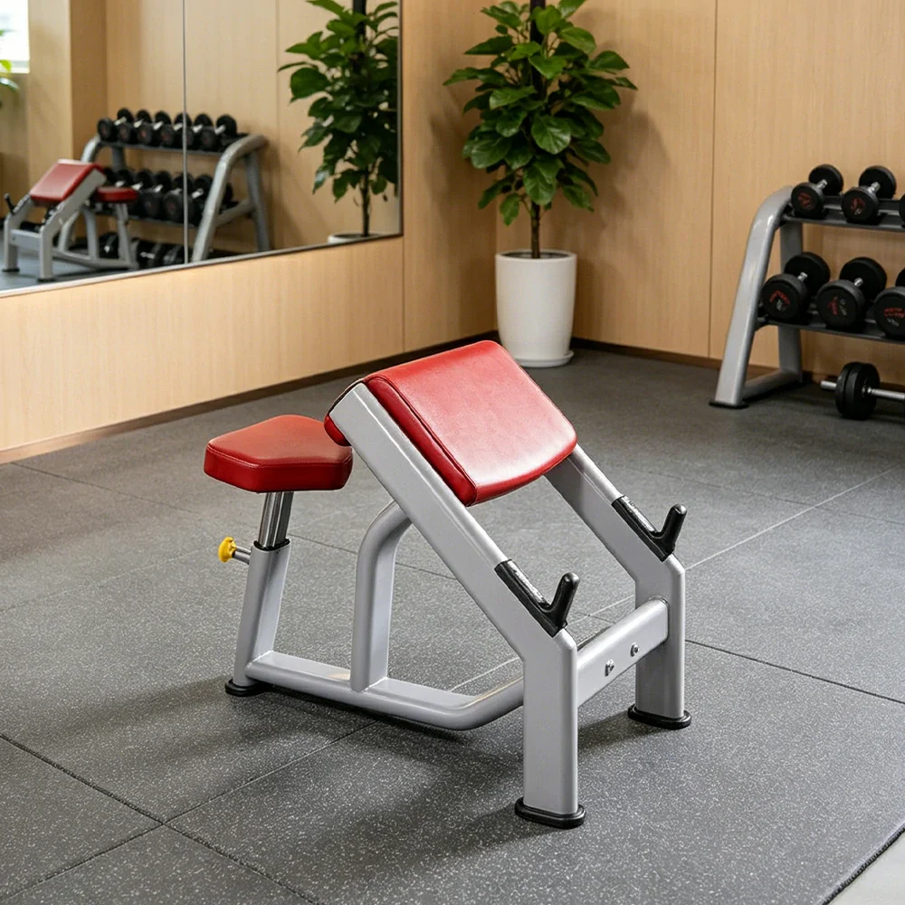 FITPRO Heavy Duty Workout Bench Reinforced Frame 300KG Capacity Adjustable Height Home Gym Training - Silver&Red - Image 4