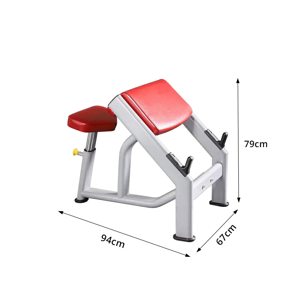 FITPRO Heavy Duty Workout Bench Reinforced Frame 300KG Capacity Adjustable Height Home Gym Training - Silver&Red - Image 8