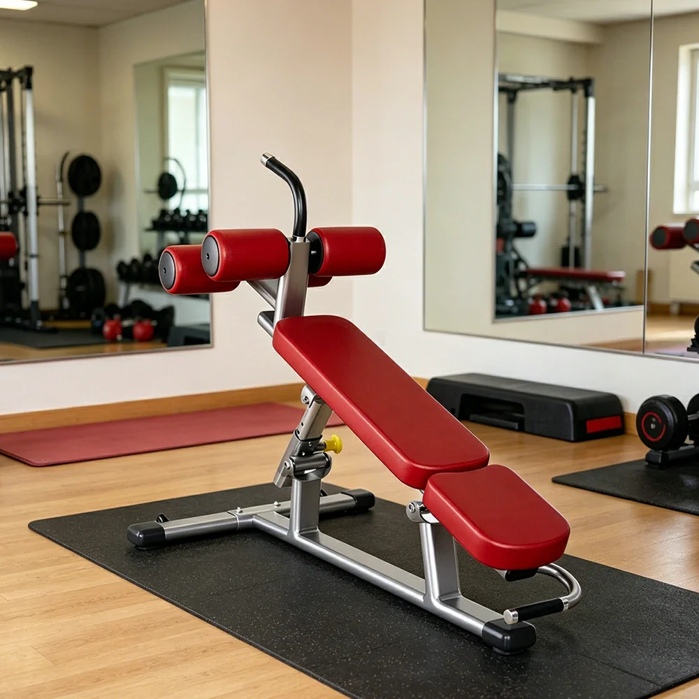 FITPRO Adjustable Ab Bench Heavy Duty 600KG Capacity Multi Angle Sit Up Bench Full Body Training Home Gym - Red - Image 2