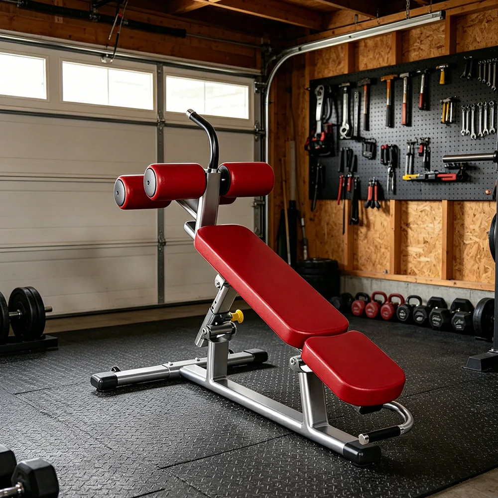 FITPRO Adjustable Ab Bench Heavy Duty 600KG Capacity Multi Angle Sit Up Bench Full Body Training Home Gym - Red - Image 6