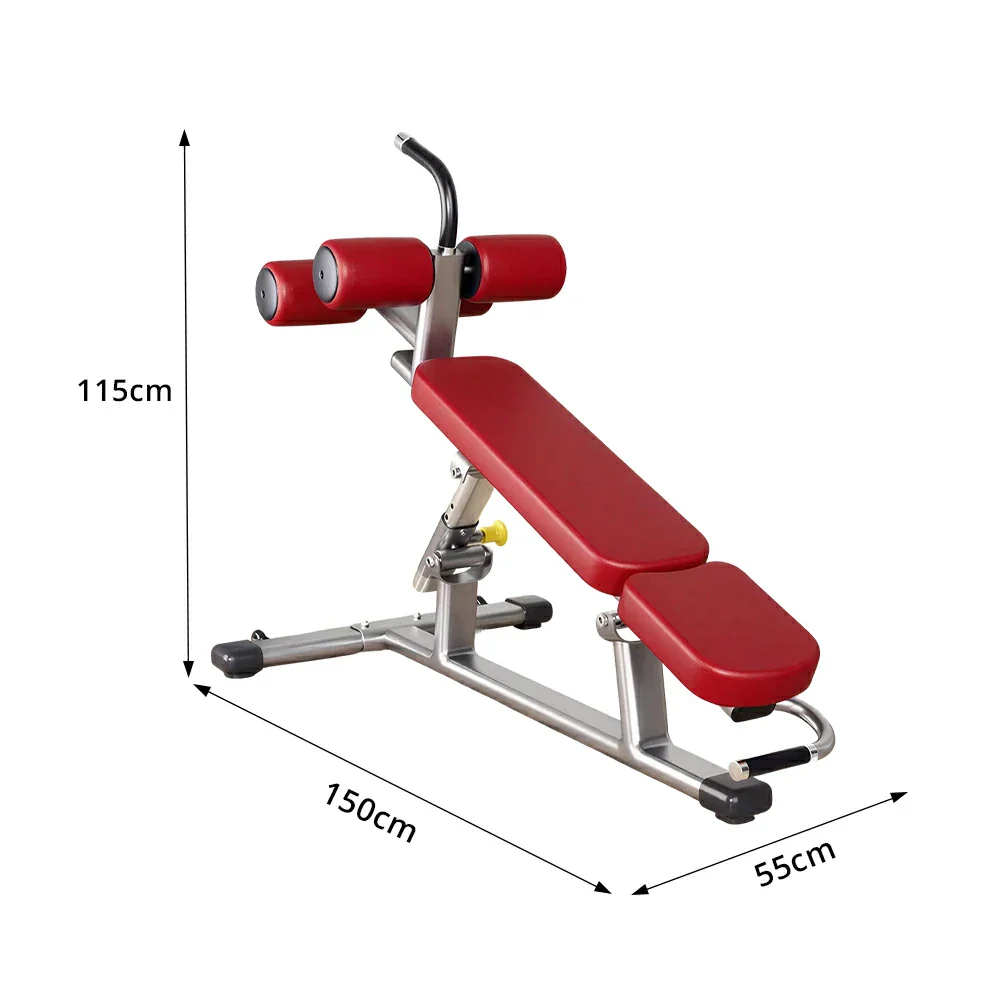 FITPRO Adjustable Ab Bench Heavy Duty 600KG Capacity Multi Angle Sit Up Bench Full Body Training Home Gym - Red - Image 8