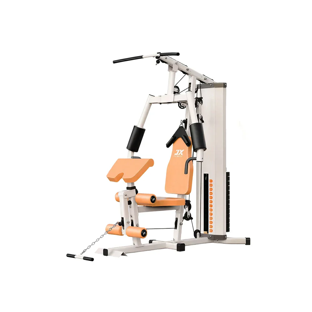 FITPRO Home Gym Multi-Functional Trainer 63KG Adjustable Weight Stack Full Body Workout Bedroom & Home Gym - Beige