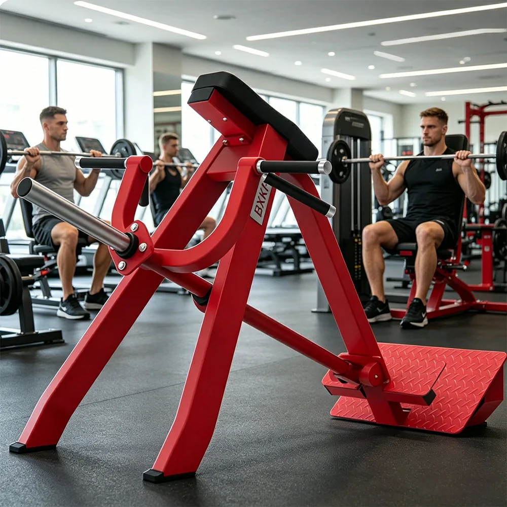 FITPRO T-Bar Row Trainer Heavy-Duty Steel 100x50mm Targeted Back & Core Strength Home Gym Apartment - Red - Image 2