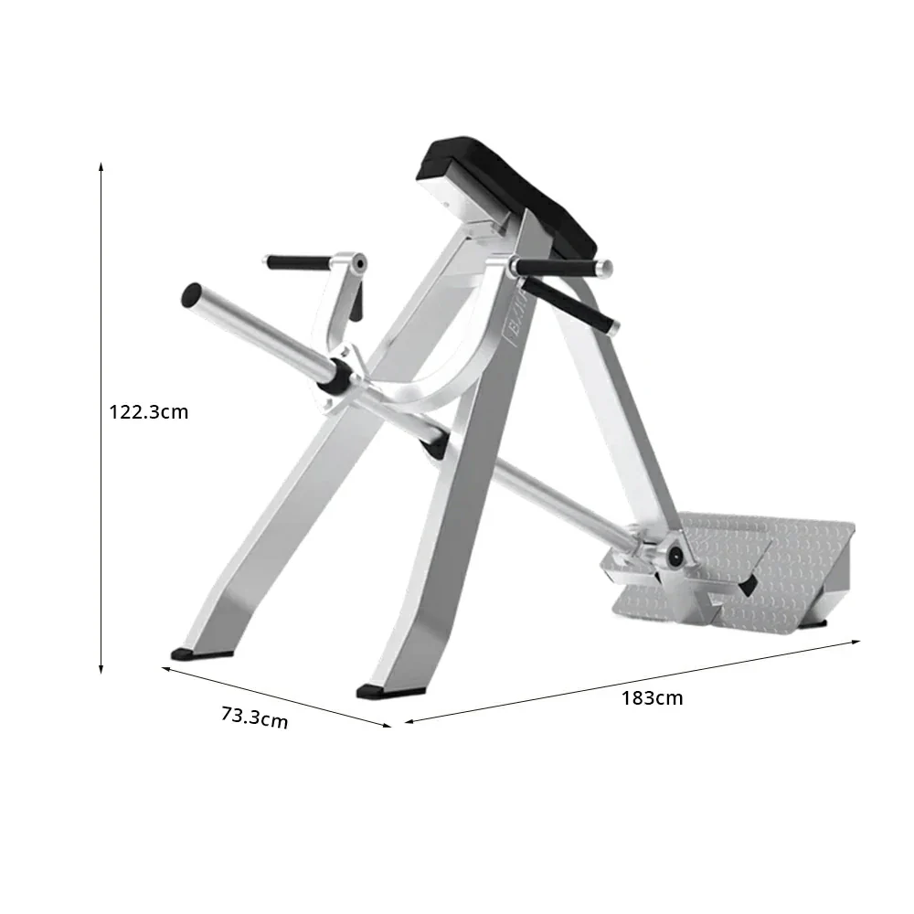 FITPRO Stainless Steel T-Bar Row Trainer Heavy-Duty Steel 100x50mm Targeted Back & Core Strength Home Gym Apartment - Silver - Image 6