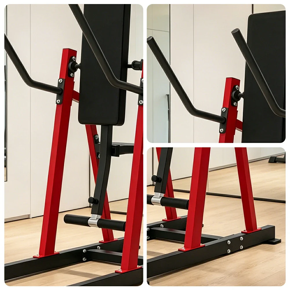 FITPRO Stainless Steel Ab Trainer Adjustable Multi-Level Core & Abs Strength Home Gym Bedroom Balcony - Red - Image 3