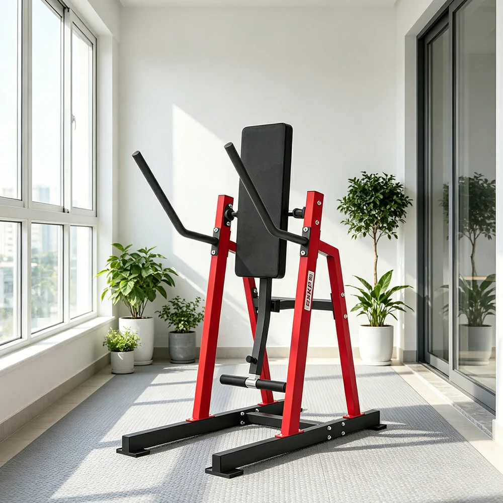 FITPRO Stainless Steel Ab Trainer Adjustable Multi-Level Core & Abs Strength Home Gym Bedroom Balcony - Red - Image 4