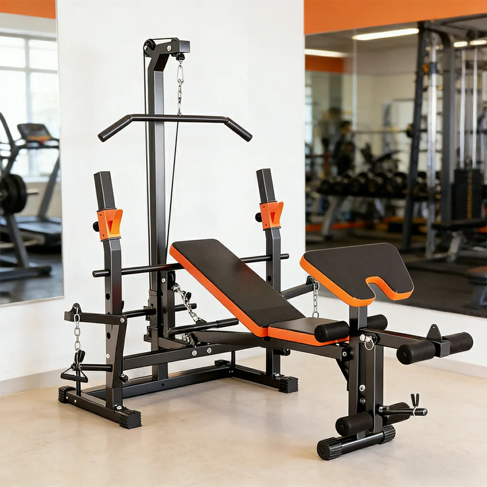 FITPRO Multi Function Power Rack System Lat Pulldown Full Body Training 300kg Capacity Home Gym - Image 5
