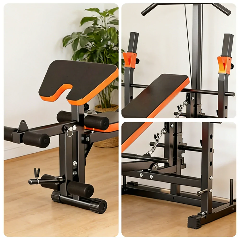 FITPRO Multi Function Power Rack System Lat Pulldown Rowing Chest Fly Full Body Home Gym Training 300kg Capacity - Image 3
