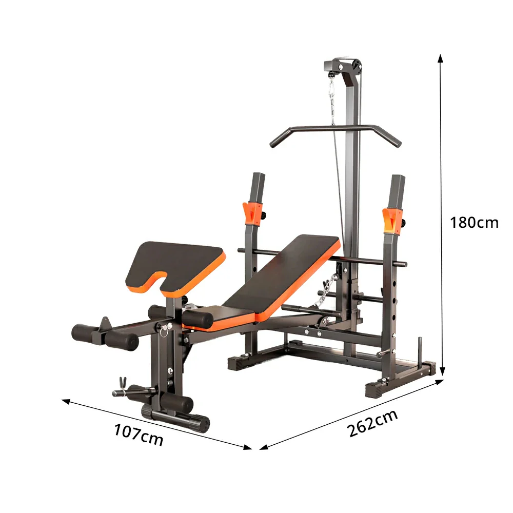 FITPRO Multi Function Power Rack System Lat Pulldown Rowing Chest Fly Full Body Home Gym Training 300kg Capacity - Image 8
