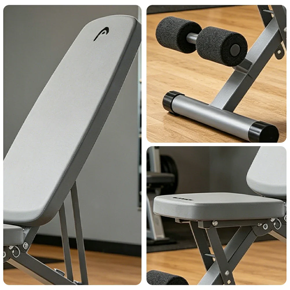 FITPRO Adjustable Weight Bench Foldable 400kg Capacity Multi Function Full Body Home Gym Training - Grey - Image 3