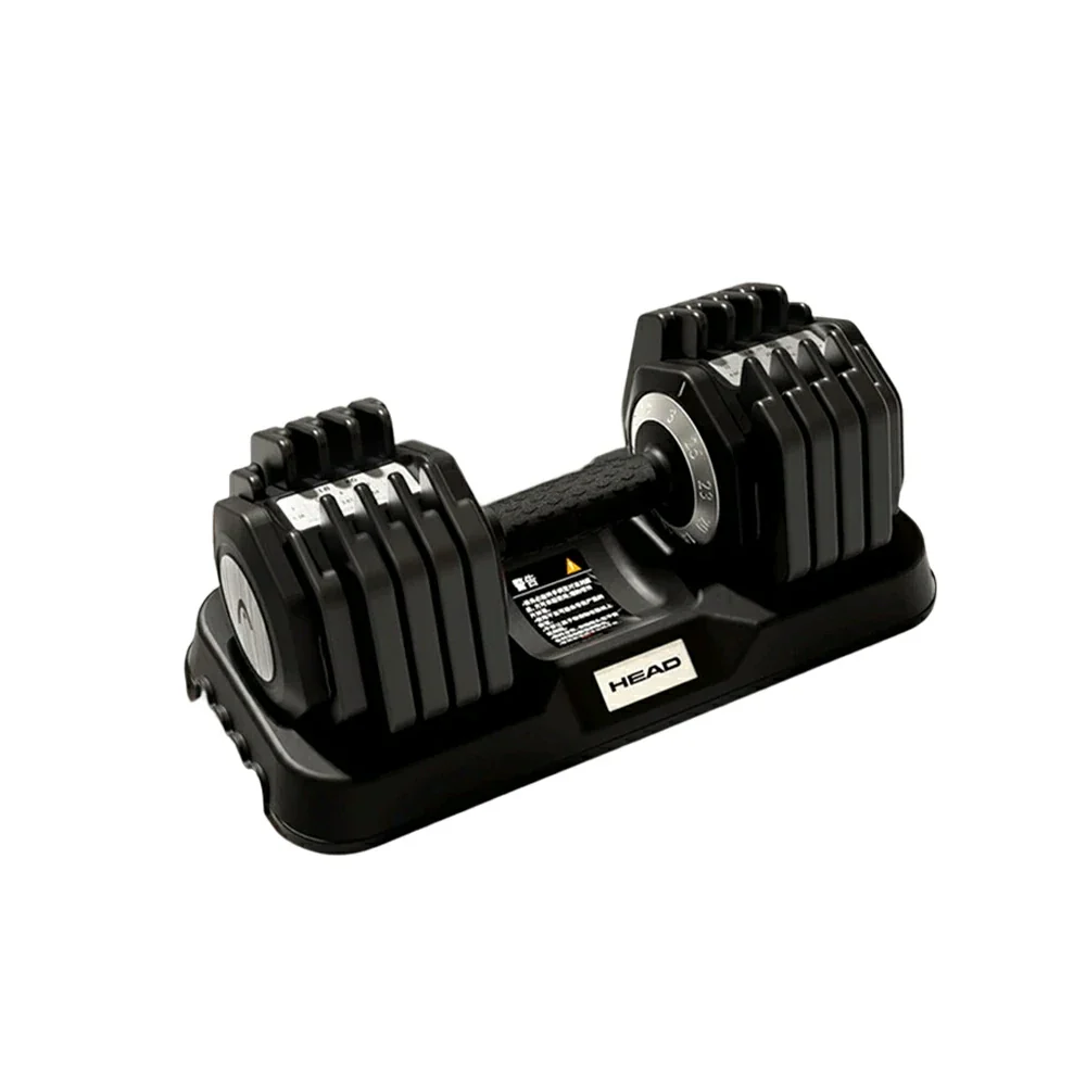 FITPRO Adjustable Dumbbell Single 1 Second Quick Change 10 Level Steel Weight Compact Home Gym Strength Training