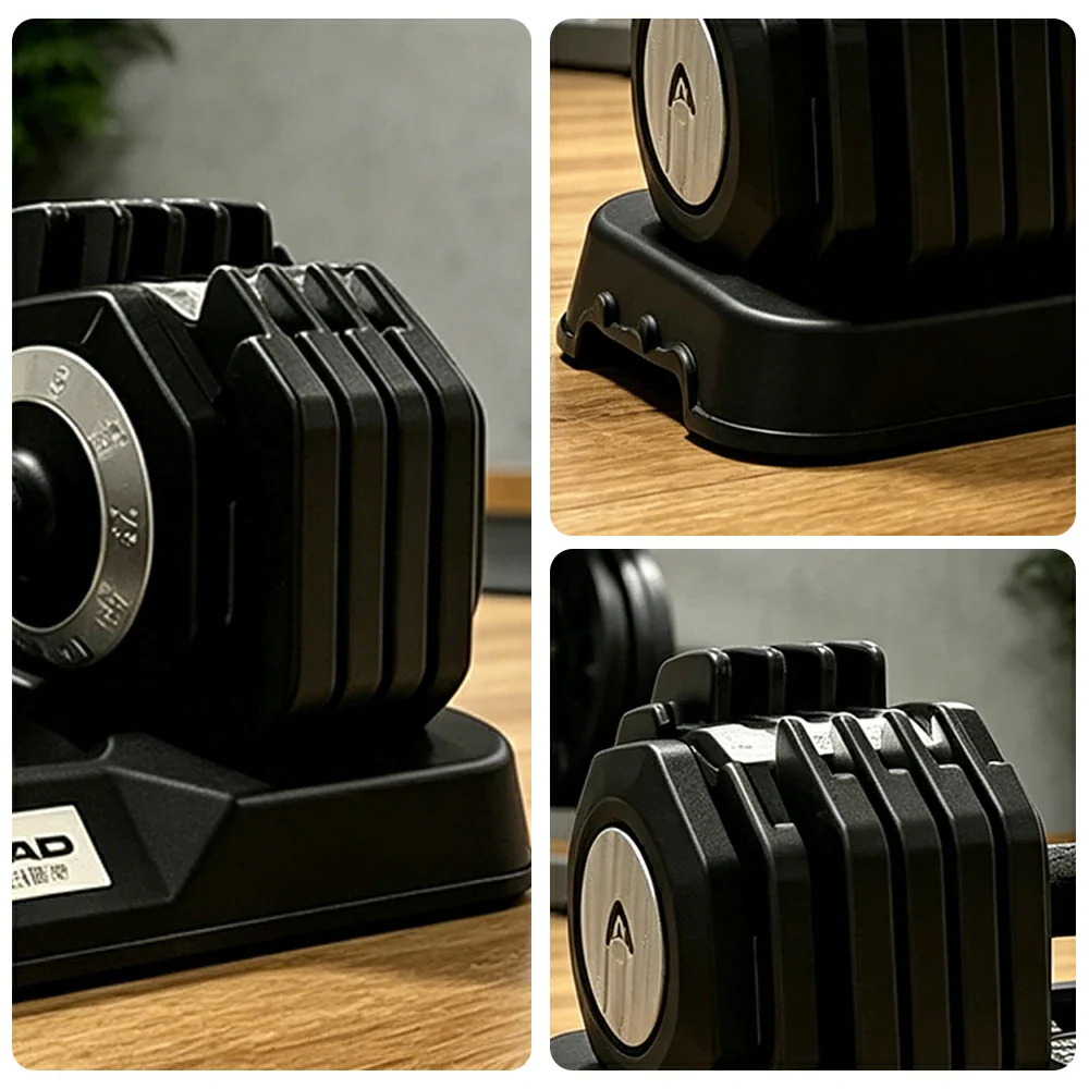FITPRO Adjustable Dumbbell Single 1 Second Quick Change 10 Level Steel Weight Compact Home Gym Strength Training - Image 3