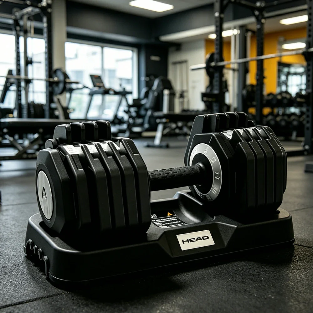 FITPRO Adjustable Dumbbell Pair 1 Second Quick Change 10 Level Steel Weight Compact Home Gym Strength Training - Image 4