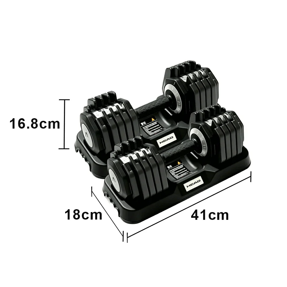 FITPRO Adjustable Dumbbell Pair 1 Second Quick Change 10 Level Steel Weight Compact Home Gym Strength Training - Image 6