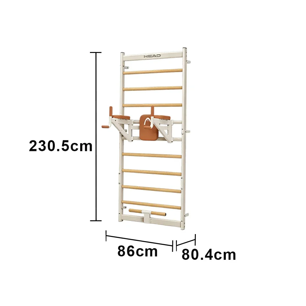 FITPRO Wall-Mounted Stall Bar with Beech Wood Bars and Stable Support for Home Stretching and Posture Training - Image 6