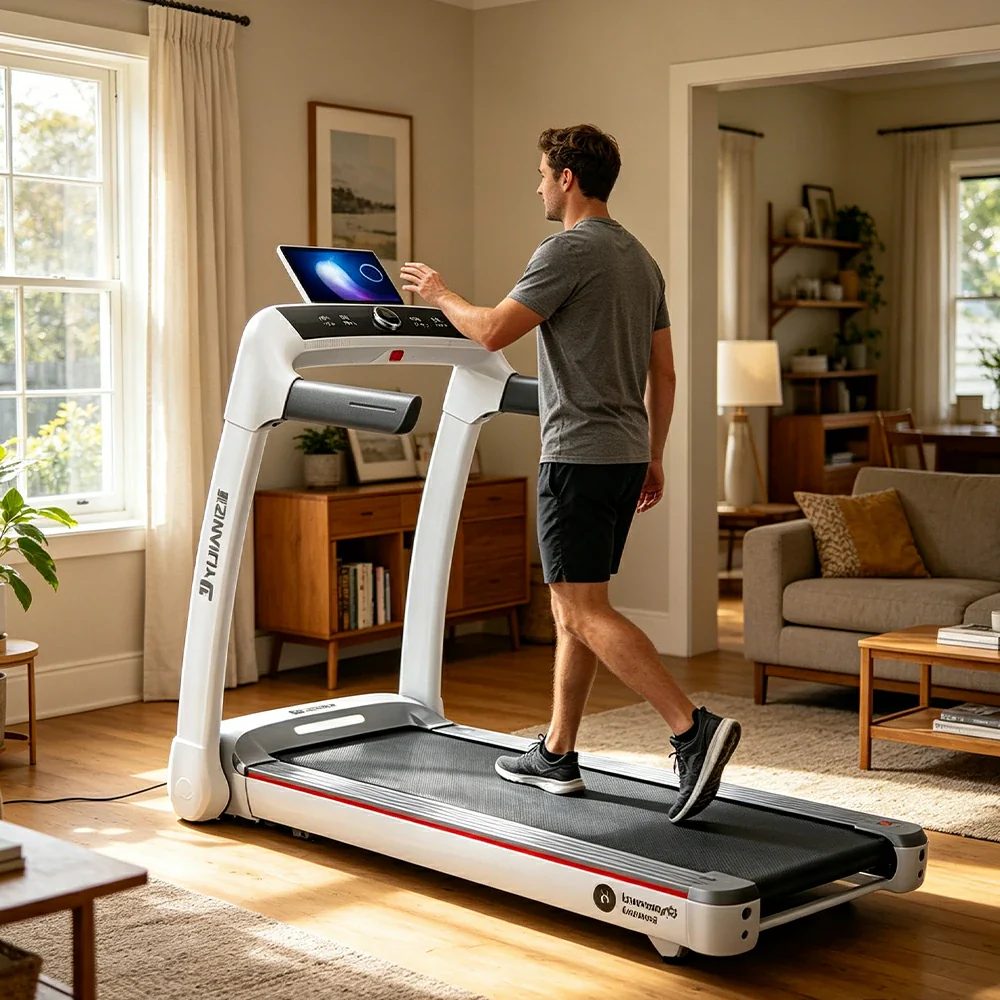 FITPRO Smart Foldable Treadmill with Brushless Motor and Flexible Shock Absorption for Small-Space Home Fitness - Image 5