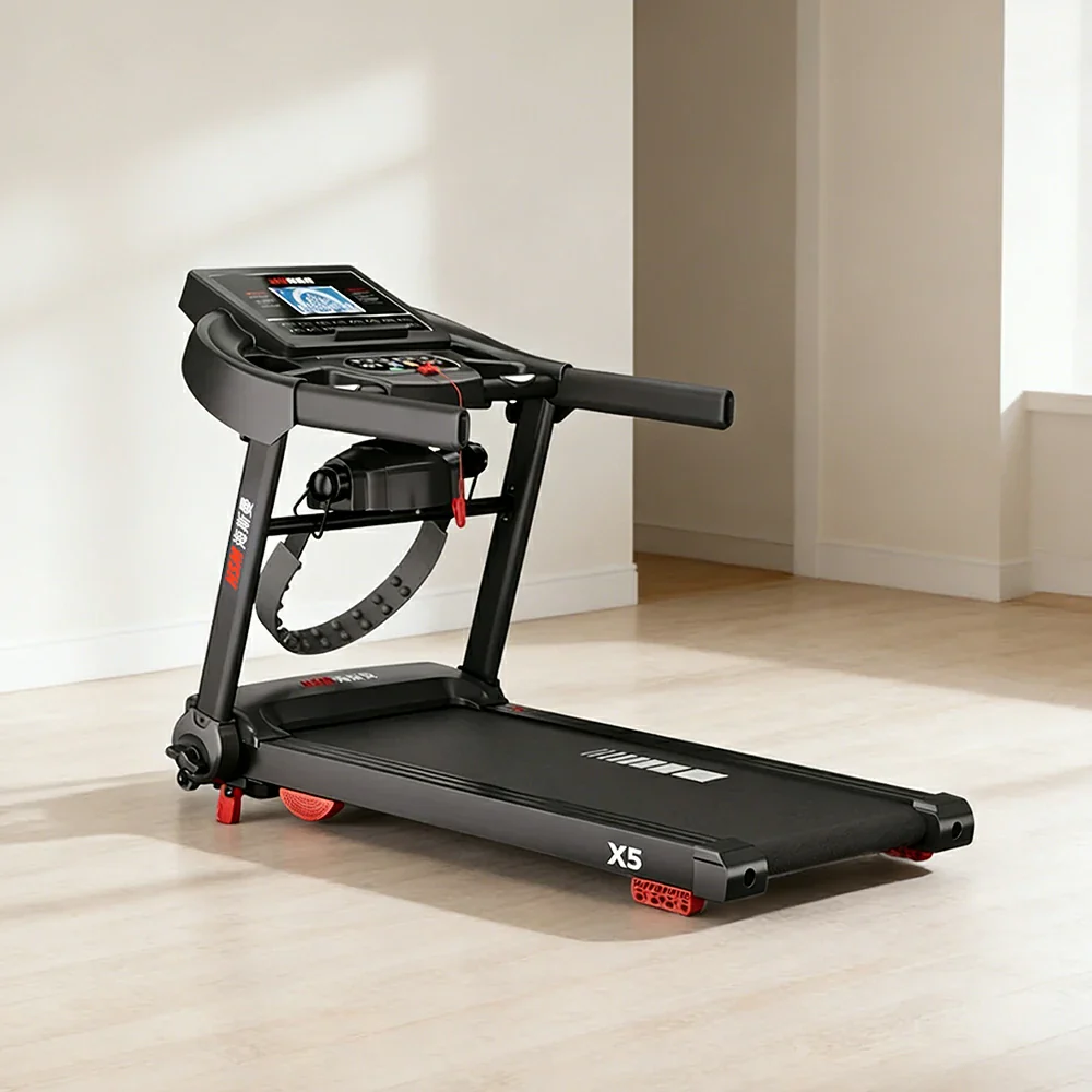 FITPRO Foldable Home Treadmill with 2.5HP Power and 7-Inch Touch Screen for Daily Running Fitness - Image 2