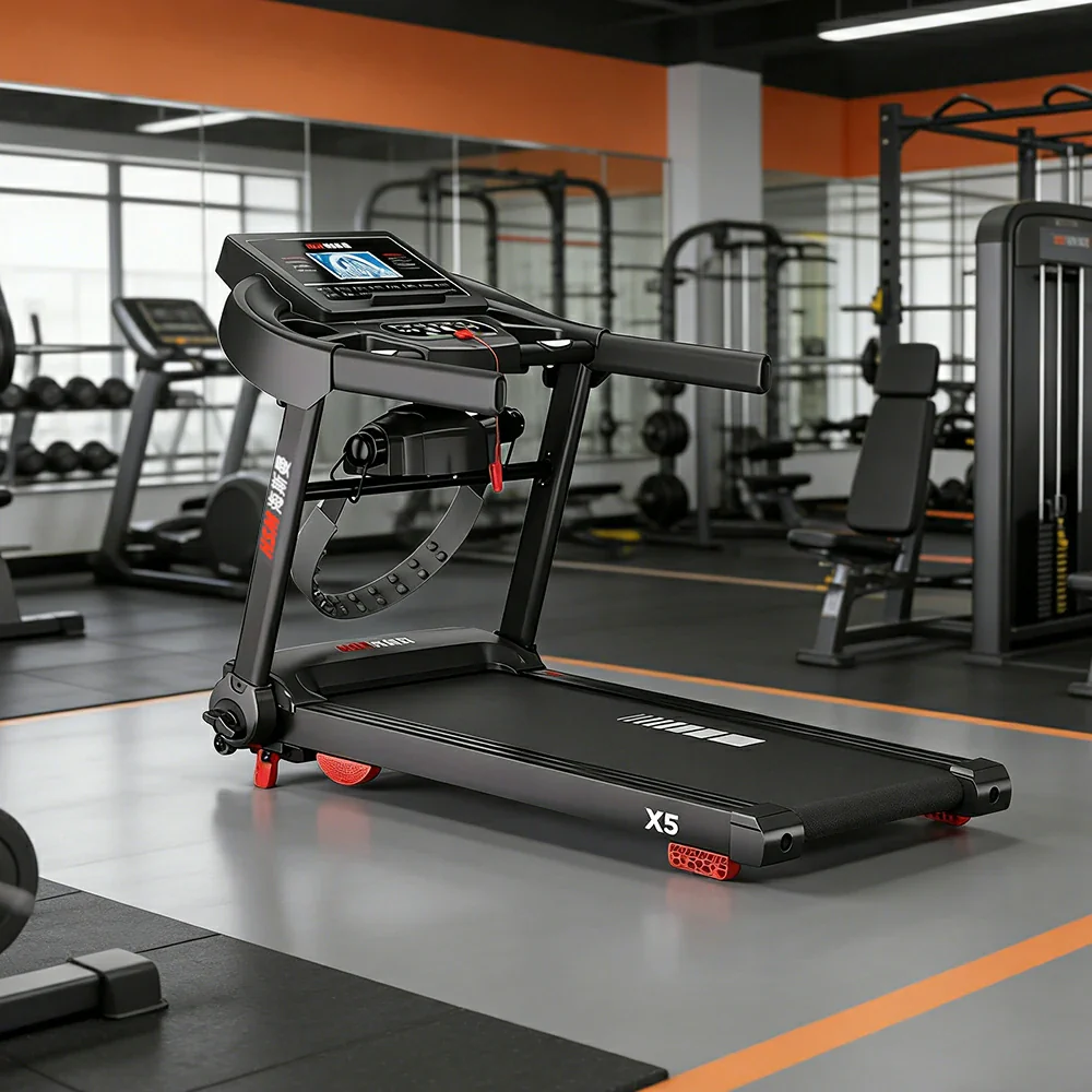 FITPRO Foldable Home Treadmill with 2.5HP Power and 7-Inch Touch Screen for Daily Running Fitness - Image 6