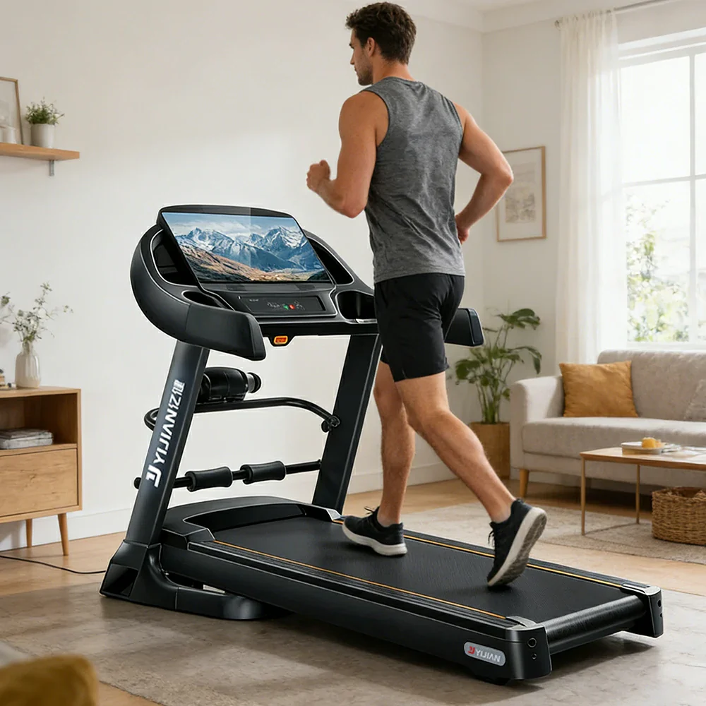 FITPRO Smart Home Treadmill with Dual-Turbine Brushless Motor and Wide Running Deck for Family Fitness Training - Image 7