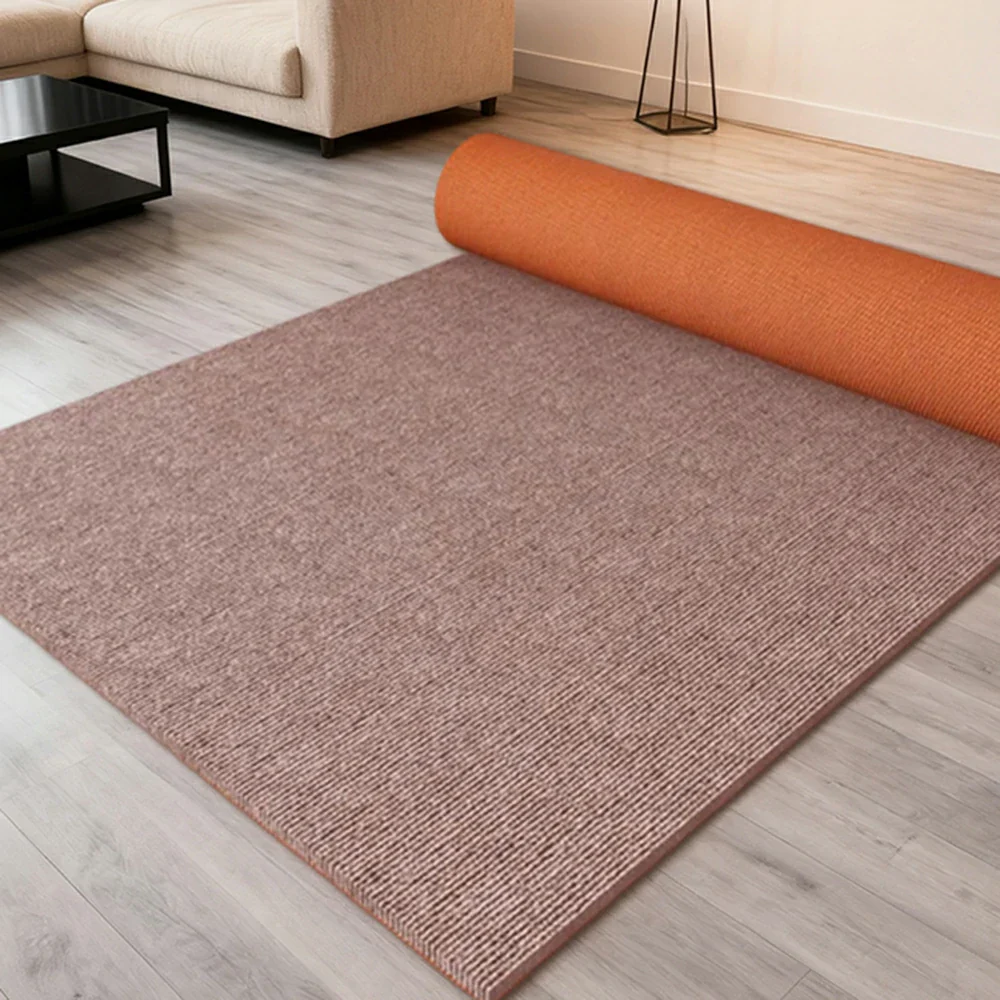 FITPRO Thick Anti-Slip Absorbent Floor Mat 60/100/120cm - Natural Rubber Backing, Sound-Reducing, Waterproof Surface - Beige&Brown - Image 3