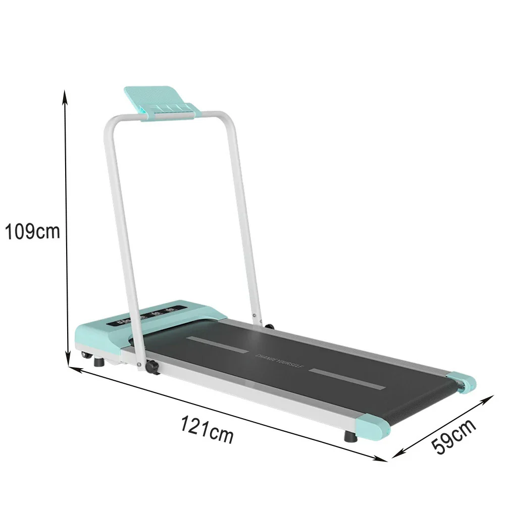 FITPRO Folding Treadmill - Quiet 51cm Deck Running Machine, Slim & Easy Storage - Blue - Image 5
