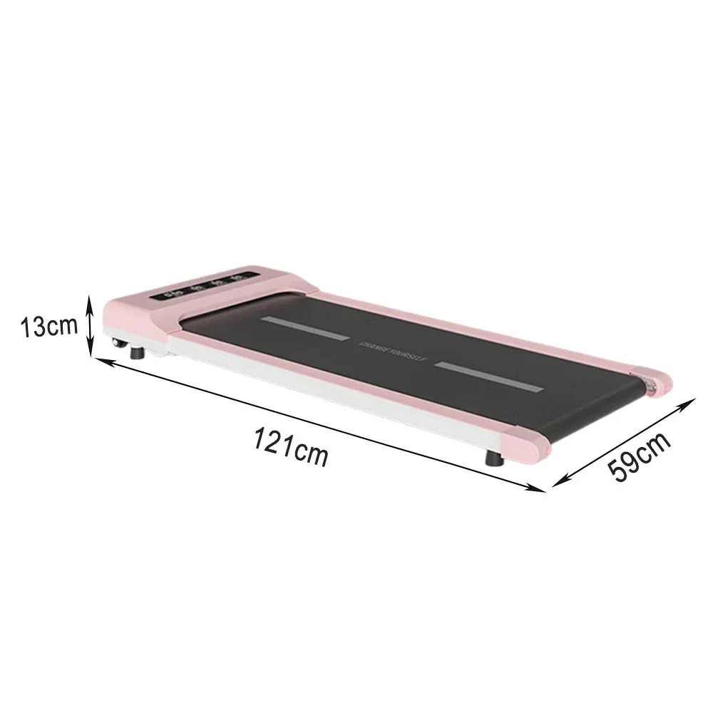 FITPRO Flat Treadmill - Quiet Compact Running Machine, 51cm Wide Deck, Slim Design, Easy Storage, Home Fitness Equipment - Pink - Image 5