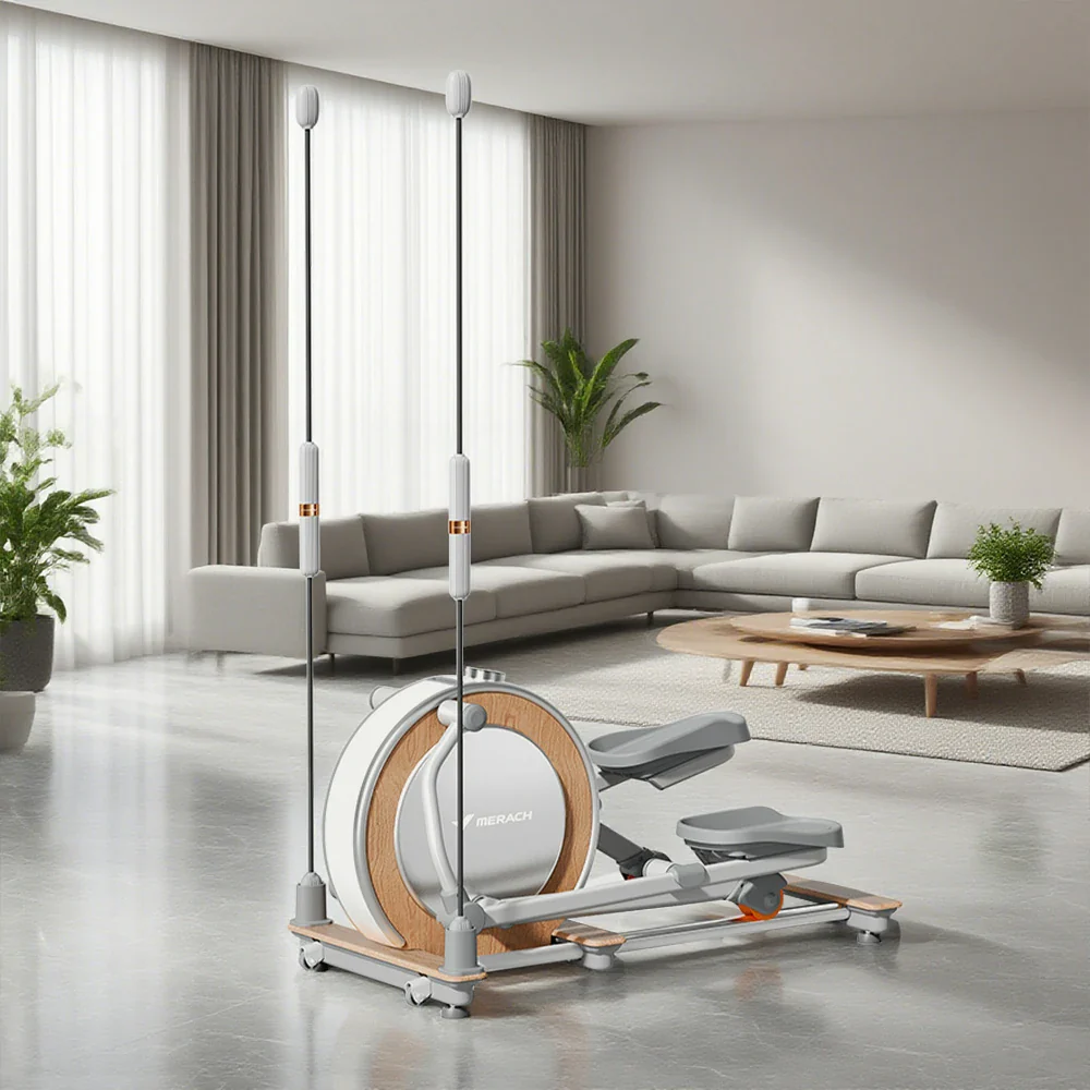 FITPRO Compact Elliptical - Foldable Vertical Design, Silent Electromagnetic Drive, 32 Resistance Levels, 150kg Capacity for Home Fitness - Image 2