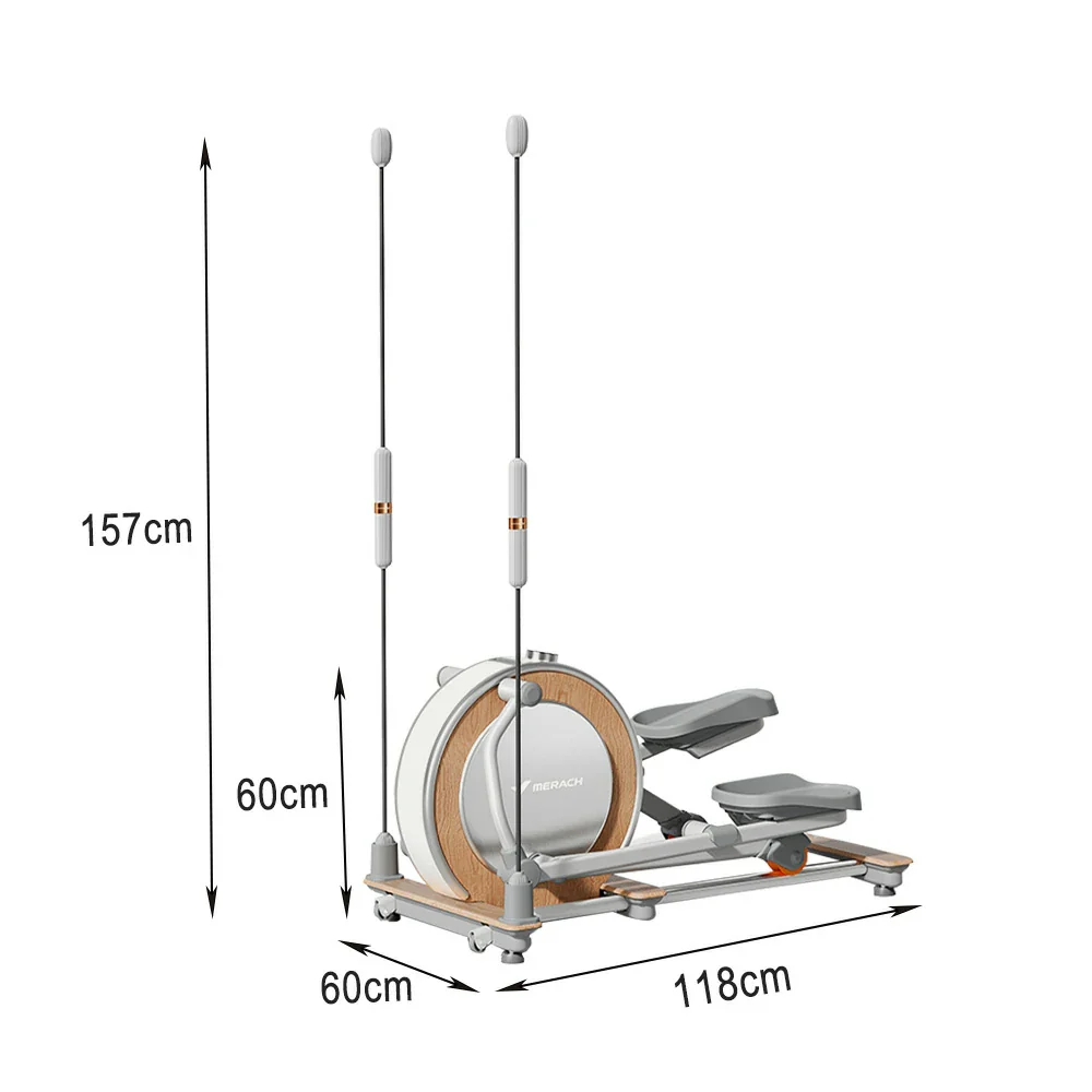 FITPRO Compact Elliptical - Foldable Vertical Design, Silent Electromagnetic Drive, 32 Resistance Levels, 150kg Capacity for Home Fitness - Image 5