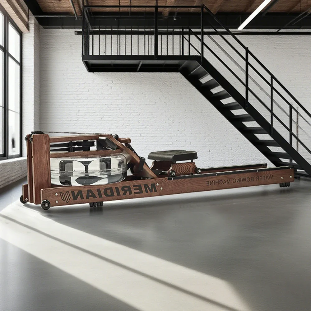 FITPRO Smart Rowing Machine - 18kg Flywheel, Stepless Resistance, Foldable Design, 150kg Capacity - Brown - Image 4