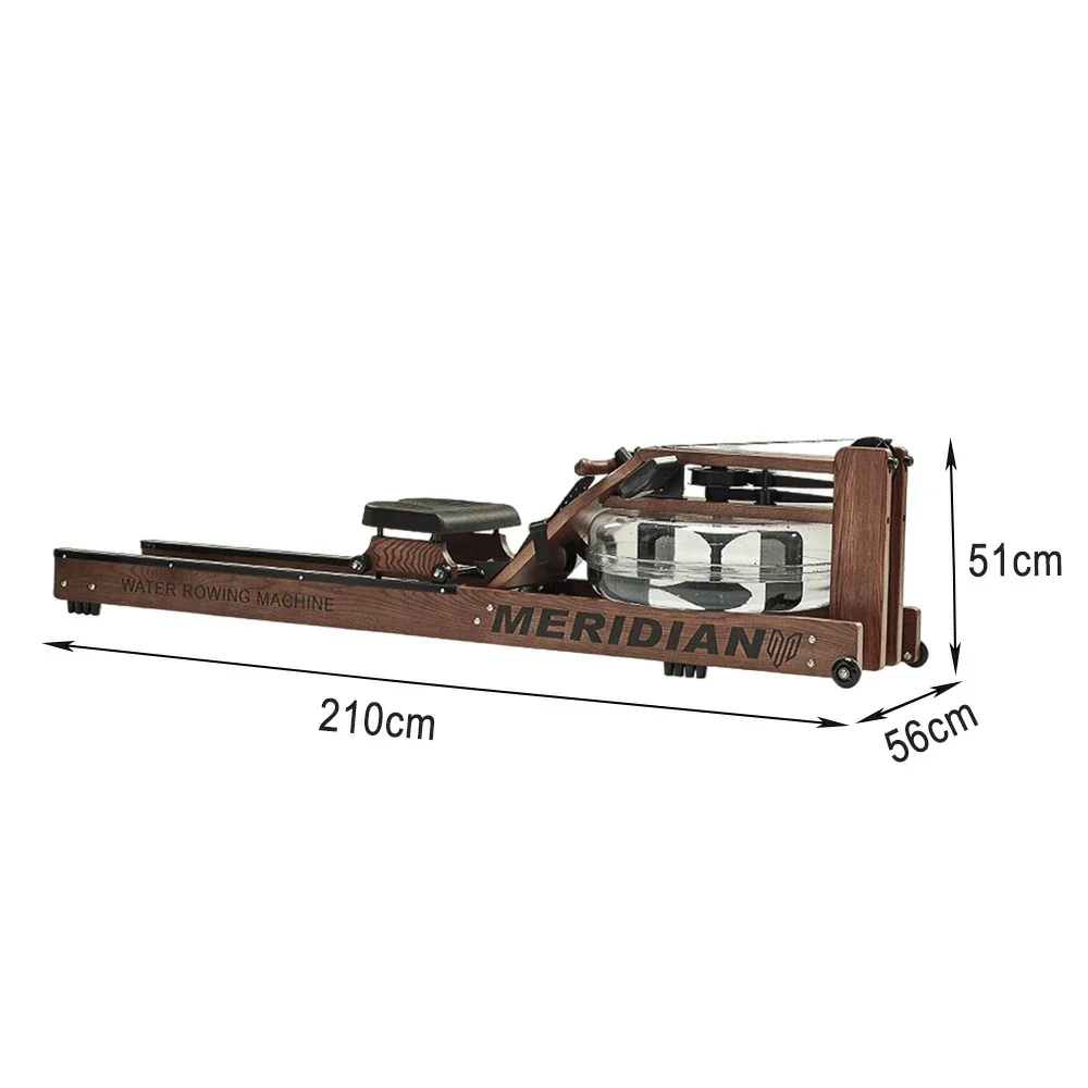 FITPRO Smart Rowing Machine - 18kg Flywheel, Stepless Resistance, Foldable Design, 150kg Capacity - Brown - Image 5