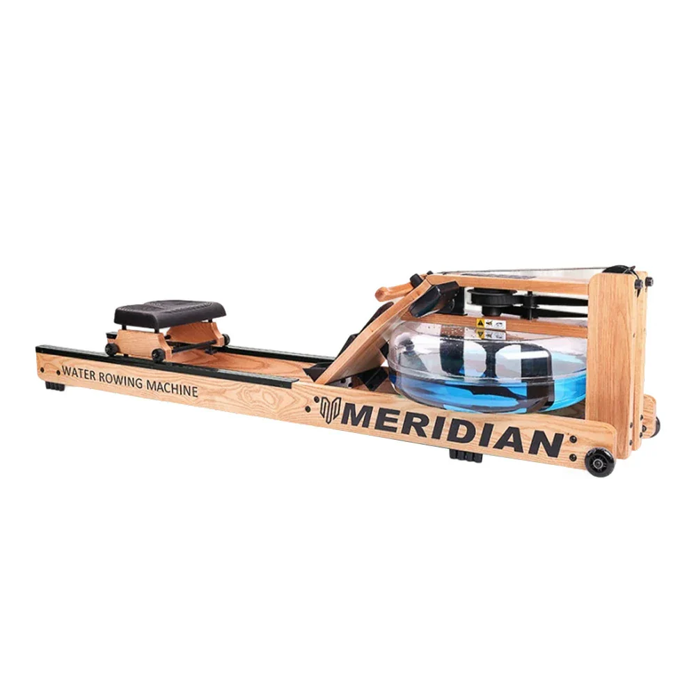 FITPRO Smart Rowing Machine - 18kg Flywheel, Stepless Resistance, Foldable Design, 150kg Capacity - Wood Finish