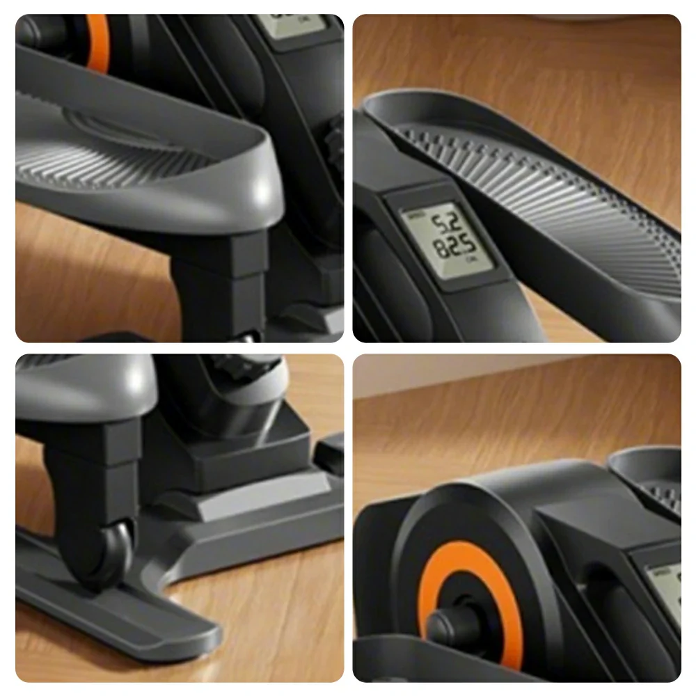 FITPRO Space-Saving Elliptical Trainer - Compact 0.28m² Footprint, Foldable Design, Quiet Low-Impact Exercise at Home - Black - Image 3