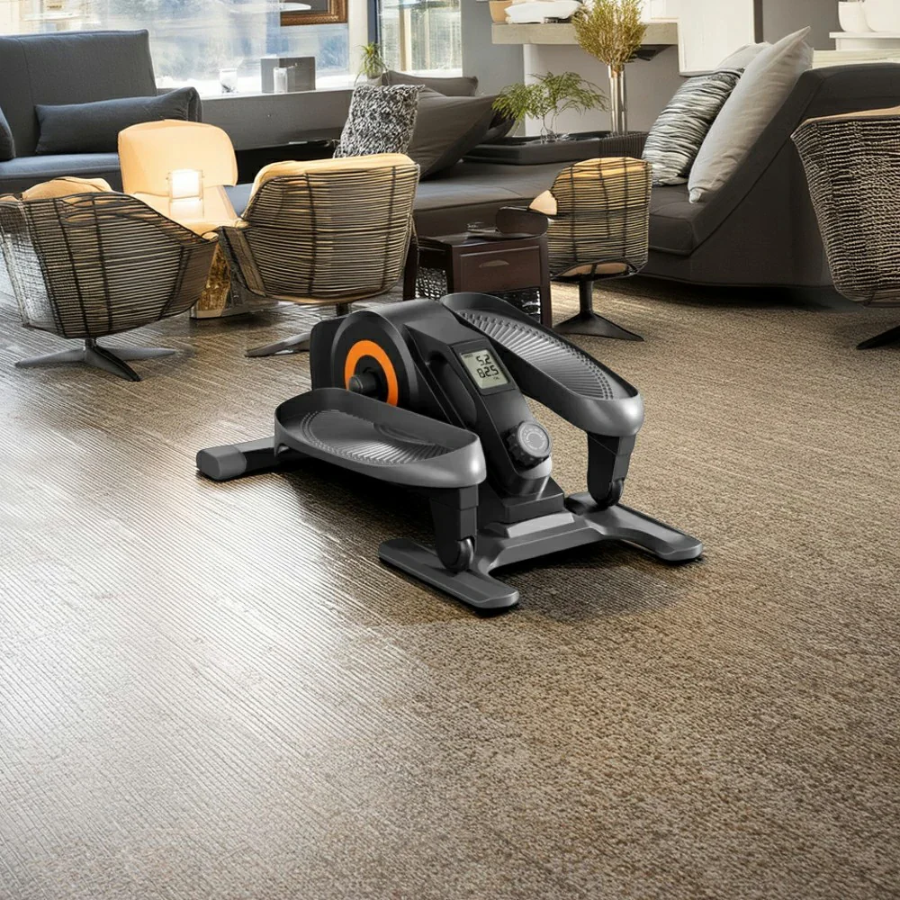 FITPRO Space-Saving Elliptical Trainer - Compact 0.28m² Footprint, Foldable Design, Quiet Low-Impact Exercise at Home - Black - Image 4