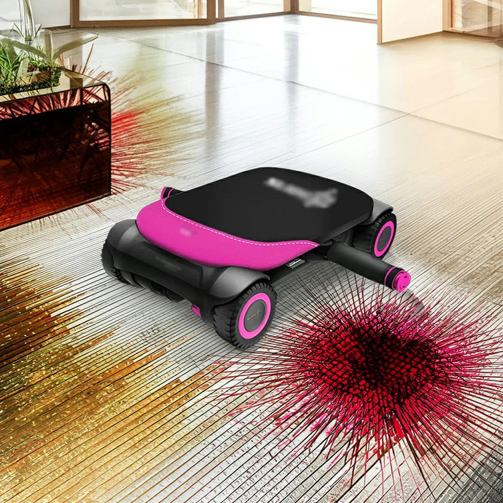 FITPRO Automatic Rebound Ab Roller - 4-Wheel Stable Base, Durable Core Trainer for Home Workouts - Pink - Image 4