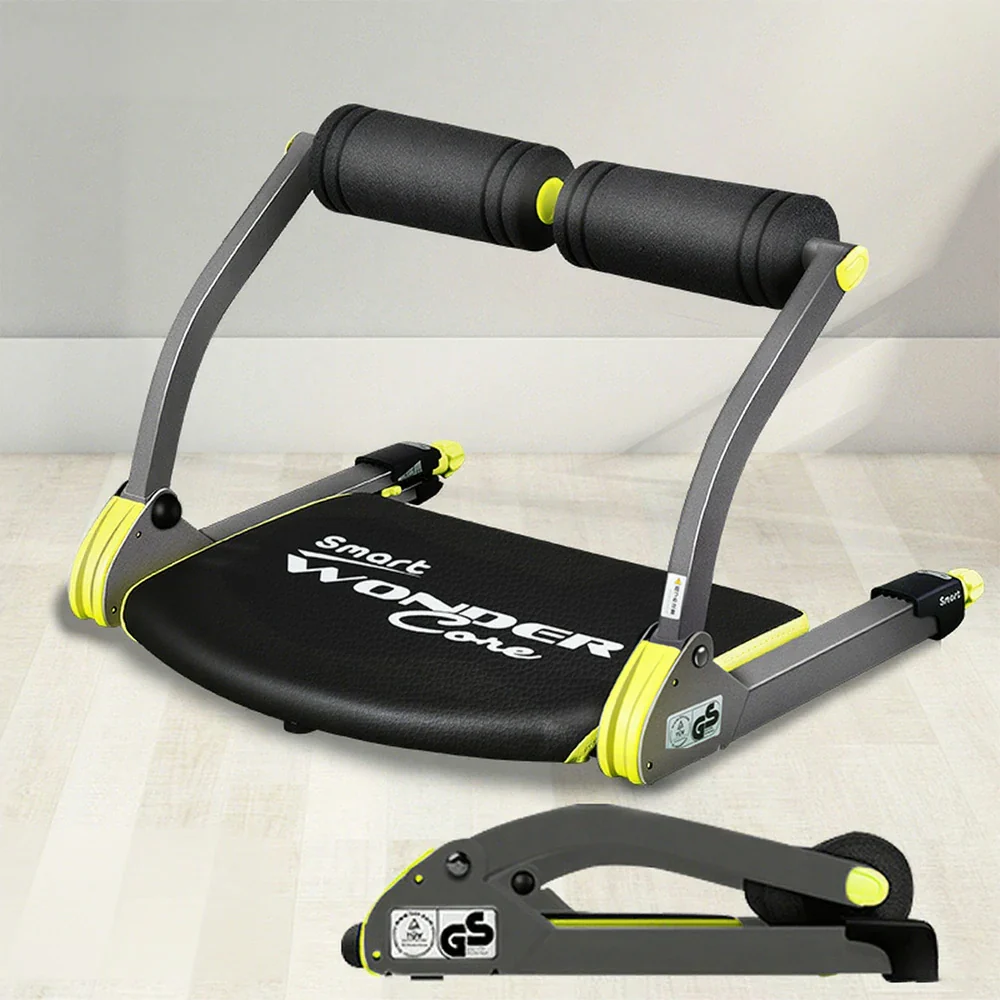 FITPRO Foldable Multi-Functional Ab Crunch Machine - GS-Grade Steel Frame, Compact Core Trainer for Home Fitness - Green - Image 4