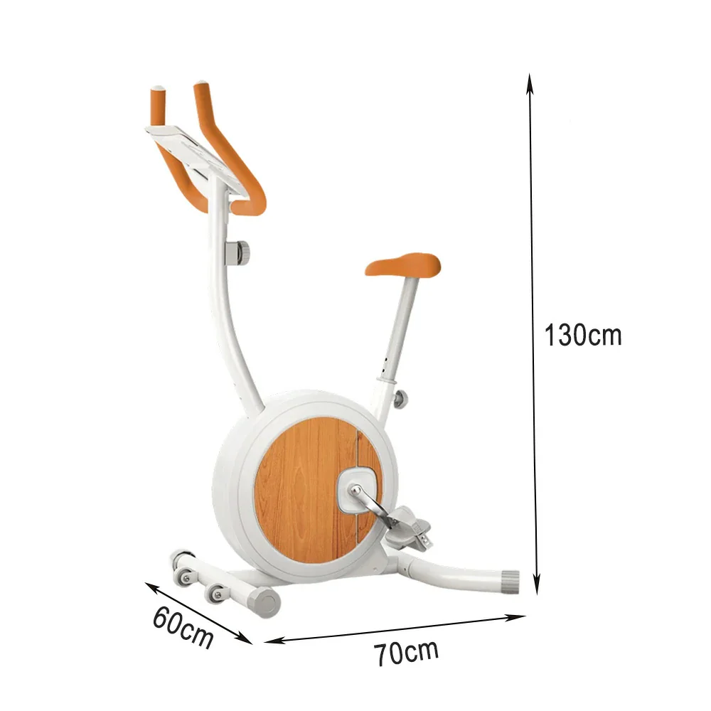 FITPRO Foldable Spin Bike - Silent Belt Drive, Safe Non-Slip Pedals, Compact Home Fitness, Elegant Birch Finish - Image 5