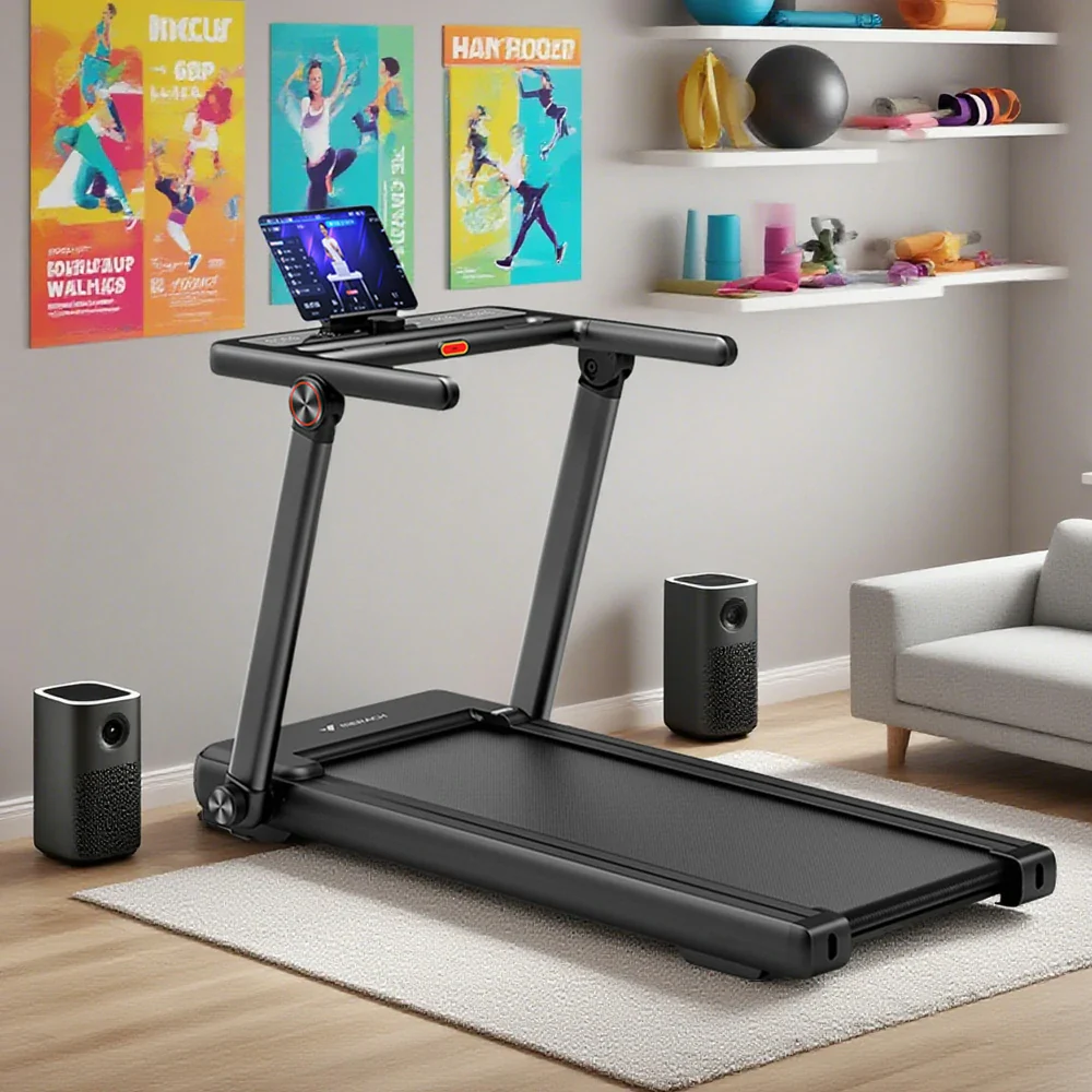 FITPRO Electric Incline Treadmill - 20-Level Powered Slope, 3.0HP Quiet Motor, 120kg Max Load - Black - Image 2