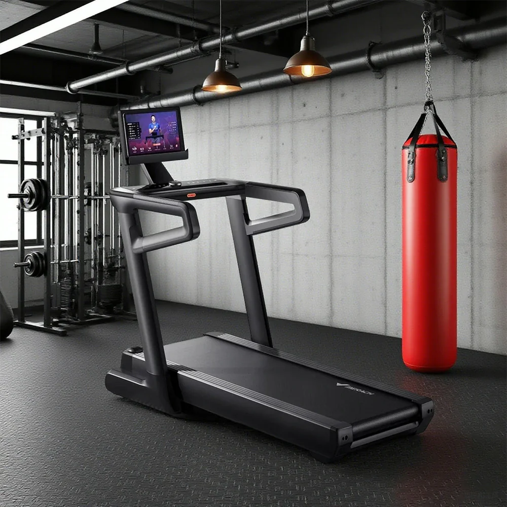 FITPRO Light-Commercial Treadmill - 5.0HP Motor, 25-Level Incline up to 12°, 150kg Max Load - Black - Image 2