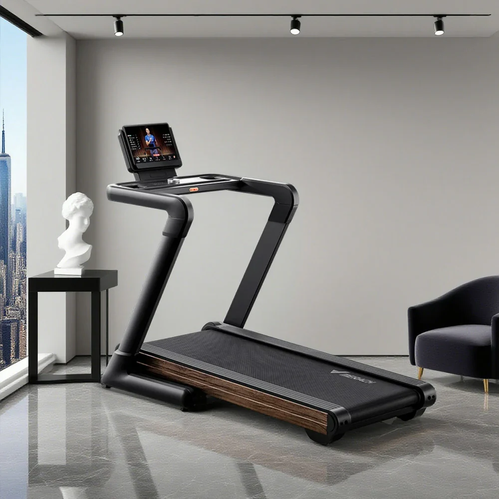 FITPRO Luxury Wood Grain Marathon Treadmill - 25-Level Incline up to 8°, 4.5HP Motor, 150kg Max Load - Image 2